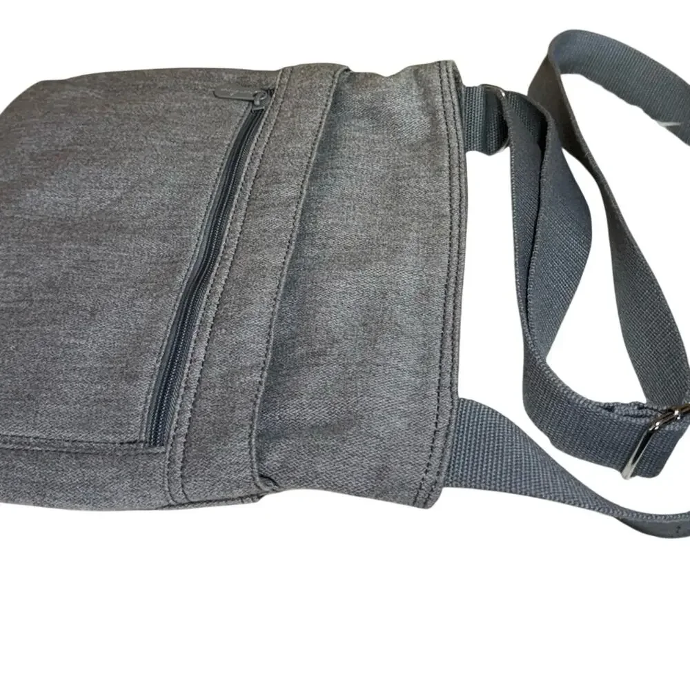 Thirty‑One Crossbody Style Bag Gray Adjustable Strap Organizer Purse